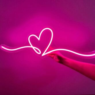 Heart Doodle Neon Sign