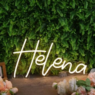 Helena Yellow Neon Sign