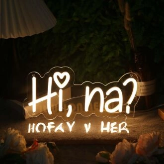Hi Na Yellow Neon Sign