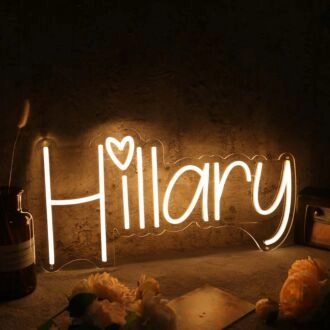Hillary Yellow Neon Sign