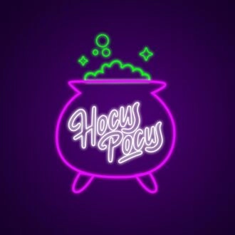 Hocus Pocus Neon Sign Add a magical touch to your decor