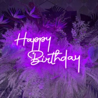 Happy Birthday Celebration Deco Neon Sign