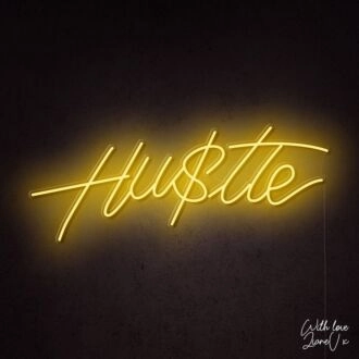 Hustle Lianev Collection Neon Sign perfect for motivational office decor