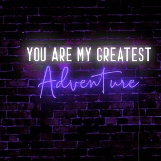 You Are My Greatest Adventure LED Light Sign