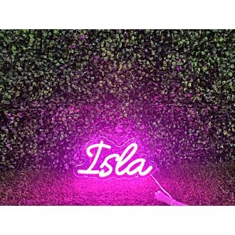 Brighten Your Wedding, Bar, and Home Decor with the Isla Pink LED Neon Sign.