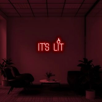 Its Lit Neon Sign for Party Decor