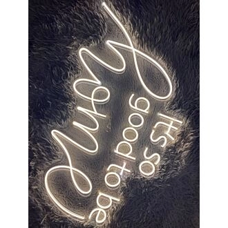 Brighten Your Living Space or Celebrate Special Occasions with the Its So Good To Be Home Led Neon Sign Sexy Home Quote Neon Led Sign for Home Decor, Office Ambiance, Storefronts, Bars, Weddings, and Parties.