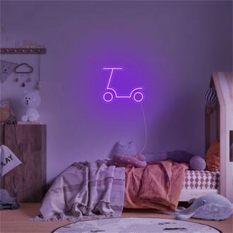 Beleuchten Sie Ihre Fahrt: Perfekt für Garage, Raumdekoration und Themenpartys mit LED-Neonschild für Scooter.