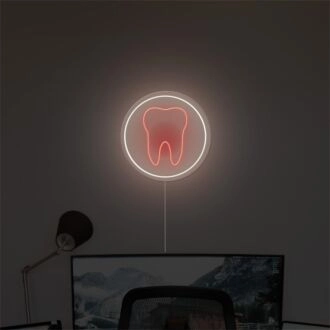 Brighten Your Dental Clinic or Home Office with the Tooth LED Light Sign LED Neon Sign.