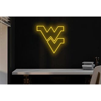 Beleuchten Sie Ihren Raum - Perfekt für die Heimdekoration, das Büro, Bars und Veranstaltungen mit dem WVU Flying Logo LED-Neonschild.