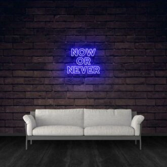 Now Or Never Neon Sign