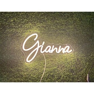 Elevate Your Space: Personalize Custom Gianna LED Neon Sign for Home, Office, Weddings, and Vibrant Party Atmospheres.