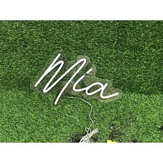 Elevate Your Space: Personalize Custom Mia LED Neon Sign for Home Decor, Bars, and Weddings