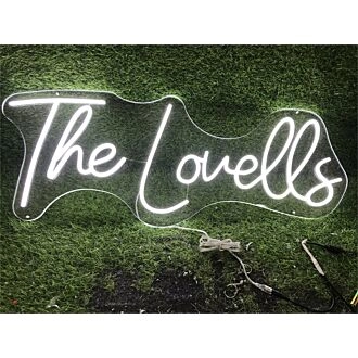 Brighten Up Your Space: Personalize Custom The Lovells LED Neon Sign for Weddings, Bar Decor, and Office Ambiance.