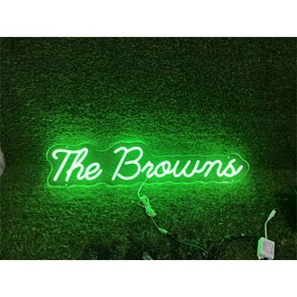 Enhance your space from office to wedding with The Brouns Custom LED Neon Sign.