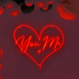 You + Me Neon Sign