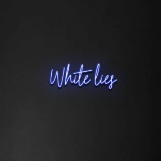 'White Lies' Neon Sign