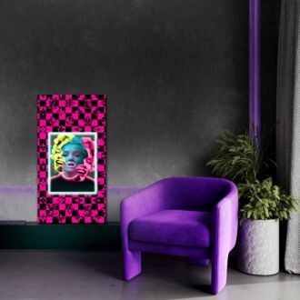 Verschönern Sie Ihren Raum: UV-Licht Neon-Kunstwerk, beeindruckendes LED-Display perfekt für Bars, Hochzeiten und Heimdekoration.