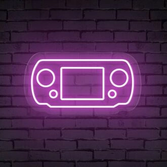 Brighten Up Your Gaming Room, Bar, or Teen's Bedroom with the Handheld Game Console Neon Sign.