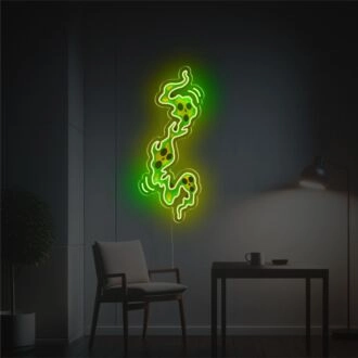 Erhöhen Sie Ihre Halloween-Atmosphäre mit dem gruseligen Horrifying Ghost Face LED Neon Acrylkunstwerk, ideal für Partys, Wohnkultur und Spukattraktionen.