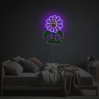 Verschönern Sie Ihre Bar oder Ihr Spielzimmer mit Homer Simpson im Gänseblümchenanzug LED Neon Acrylkunstwerk.