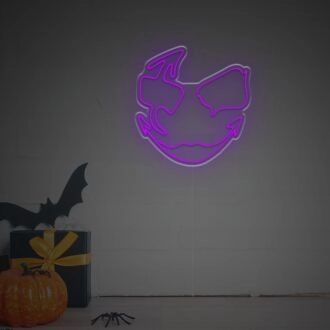 Erhöhen Sie Ihre Halloween-Feier: Verwandeln Sie jeden Raum in ein gruseliges Spektakel mit dem Halloween-Masken-LED-Leuchtschild für Heimdekoration, Büro und Themenpartys.