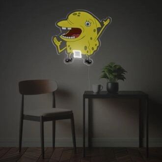 Verschönern Sie das Kinderzimmer, den Spielbereich oder thematisch gestaltete Geburtstagsfeiern mit LED-Neon-Acrylkunstwerken im Delfin-Design von Spongebob.
