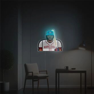 Beleben Sie Ihre Sportbar oder Ihr Heimspielzimmer mit LED-Neon-Acrylkunstwerken von professionellen Baseballspielern.