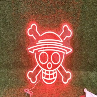 Erhellen Sie Ihren Raum: Rotes One Piece Logo Custom LED Neon Schild - Perfekt für Heimdekoration, Büroambiente, Schaufenster, Bars, Hochzeiten und Partys.