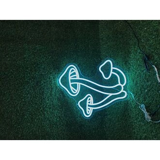 Beleuchten Sie Ihre Bar, Ihr Schlafzimmer oder Ihr Gaming-Zimmer mit dem maßgefertigten LED-Neonschild „Mushrooms“.