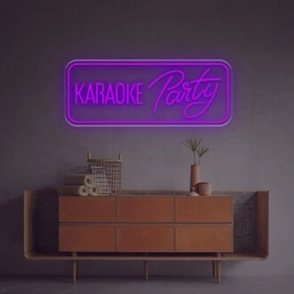 Brighten Your Nights: Perfect for Home, Bars, and Celebrations with the Karaoke Party LED Neon Sign.