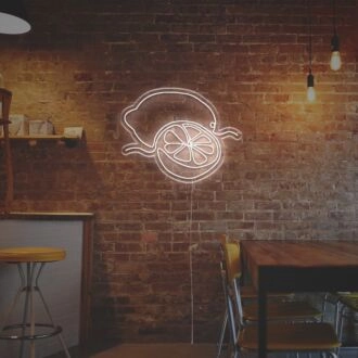 Beleben Sie Ihre Bar, Küche oder Sommerveranstaltung mit dem LED-Neonschild "Sliced Lemon".