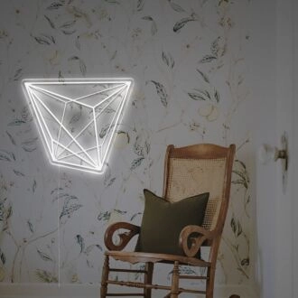 Erhellen Sie Ihren Raum: Polygon LED Neonschild - Perfekt für Wohnkultur, Büros, Schaufenster, Bars und Hochzeiten.