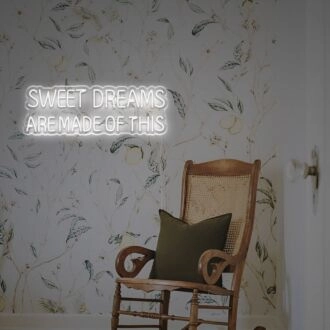 Brighten Up Your Bedroom or Create a Dreamy Ambiance at Weddings with the Sweet Dreams Are Made Of This LED Neon Sign.