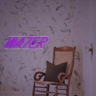 Brighten Up Your Space: Wavy Water LED Neon Sign - Perfect for Home Decor, Bars, Weddings, and Parties