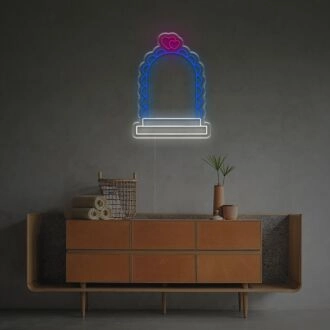 Beleuchten Sie Ihre Hochzeit und Feierlichkeiten: LED-Neonschild für den Hochzeitsgang für perfekte Umgebungsdekoration.