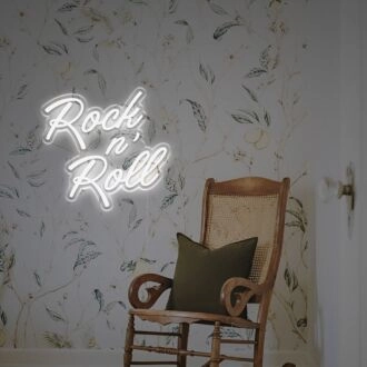 Brighten Up Your Home, Office, or Bar: Experience the Vibrant Vibes with Rock N Roll LED Neon Sign.
