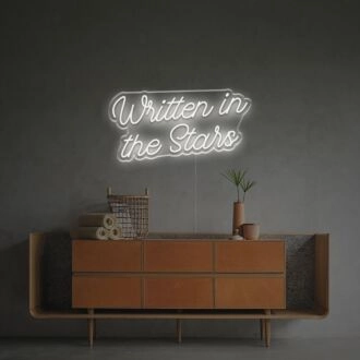 Elevate your bar, wedding, or home ambiance with the Written In The Stars LED Neon Sign.