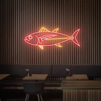 Beleuchten Sie Ihre Bar, Ihr Zuhause oder Ihr Fischrestaurant mit dem Thunfisch-Neonschild und der Fisch-Neonlichtdekoration.