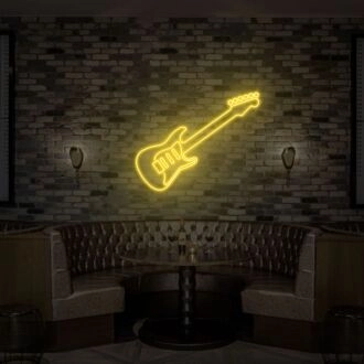 Revamp Your Space with Guitar Neon Sign: The Ultimate Accent for Game Rooms, Bars, and Home Offices