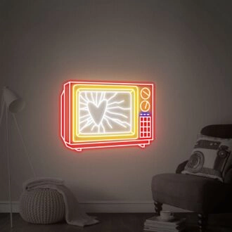 Verbessern Sie Ihr Spielzimmer, Ihre Bar oder Partyatmosphäre mit dem Old TV Neonzeichen Wandkunst – Ein perfektes Deko-Geschenk für Ihn oder Sie.