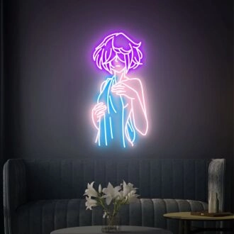 Erhellen Sie Ihre Räume: Handtuchmädchen Neonschild Wandkunst Perfekt für Schlafzimmerdekoration, Partys und Bar-Ambiente.