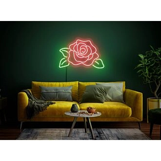 Hellen Sie Ihre Räume auf: Ideal für Wohnkultur, Hochzeiten und Bars - Rosenneonschild Rosenblume Neonblume Neonschild Rosenlicht Dekor.