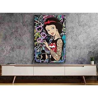 Erhellen Sie Ihre Hochzeits-, Bar- oder Wohndekoration mit der bezaubernden Schneewittchen Neon-LED-Wandkunst LED-UV-Neonleuchte.