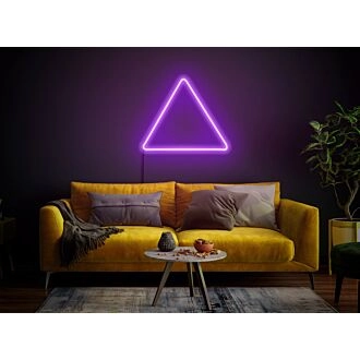 Erhellen Sie Ihre Räume: Dreieckiges LED-Neonschild für moderne Wohnkultur, Büroambiente, schicke Bars und einzigartige Hochzeitsumgebungen.
