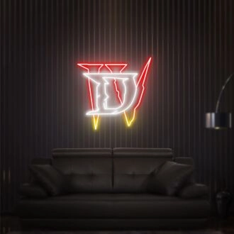 Beleuchten Sie Ihren Gaming-Bereich oder Man Cave mit dem Diablo 4 LED-Neonschild – Diablo Kunst Wandkunst Gaming Raum Dekor.
