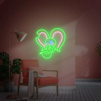 Brighten Your Space: Elfilin Wall Decor Kirby Neon Wall Art Custom Neon Light Sign for Kids Room, Playrooms, and Birthday Celebrations.