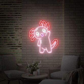 Bringen Sie Helligkeit in Ihren Raum mit dem Hello Axolotl LED-Neonschild: Perfekt für Wohnkultur, Büros, Geschäfte und einzigartige Geburtstagsgeschenke.