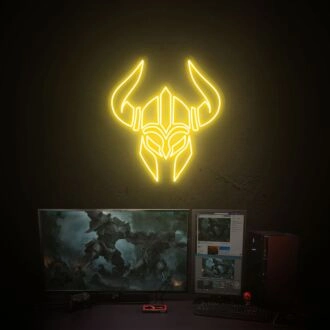 Beleuchten Sie Ihren Gaming-Bereich, Ihre Bar oder Ihre Männerhöhle mit dem Paladin's Helm Art LED-Neonschild Diablo-Geschenke Diablo-Wandkunst.
