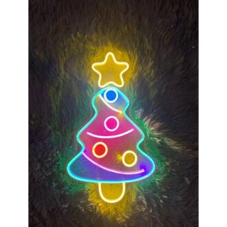 Brighten Up Your Festivities: Ideal for Home, Office, and Holiday Parties with Christmas Tree Neon Light Merry Christmas Led Neon Sign Custom Christmas Led Neon Sign.